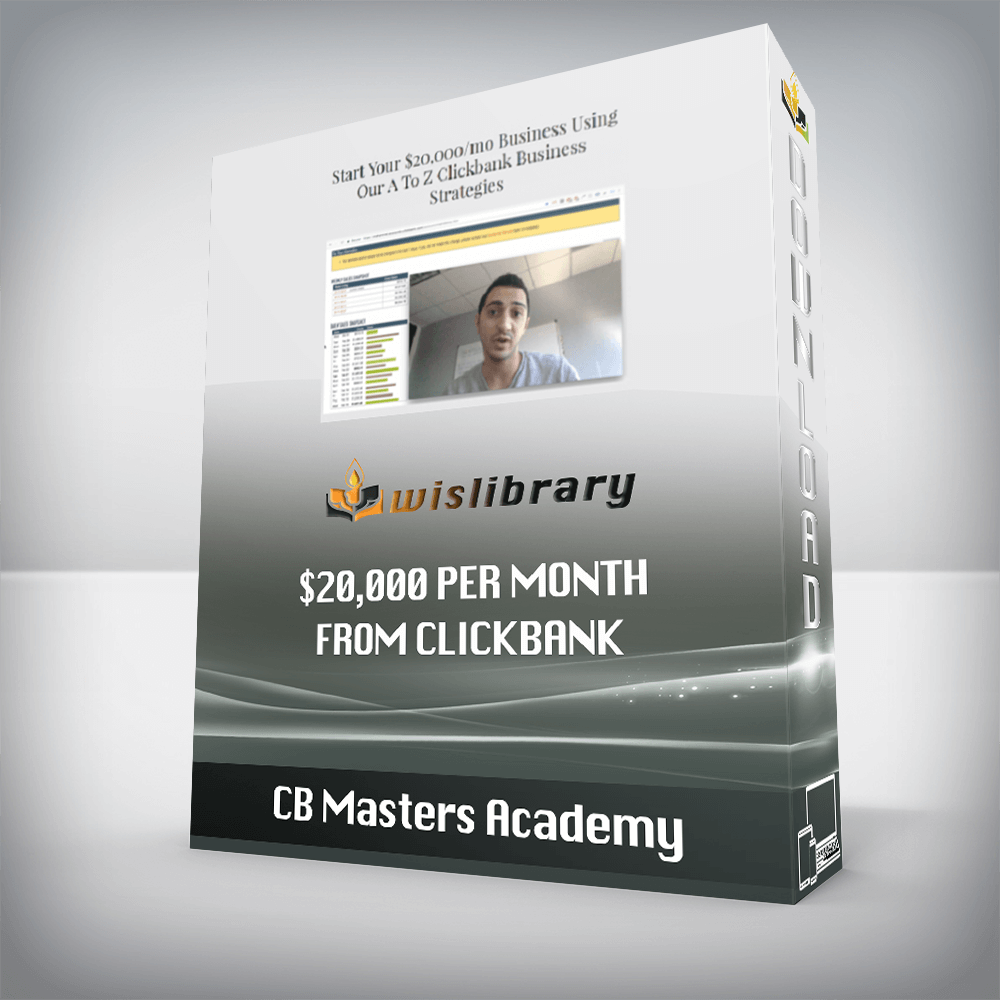 CB Masters Academy – $20,000 Per Month From Clickbank