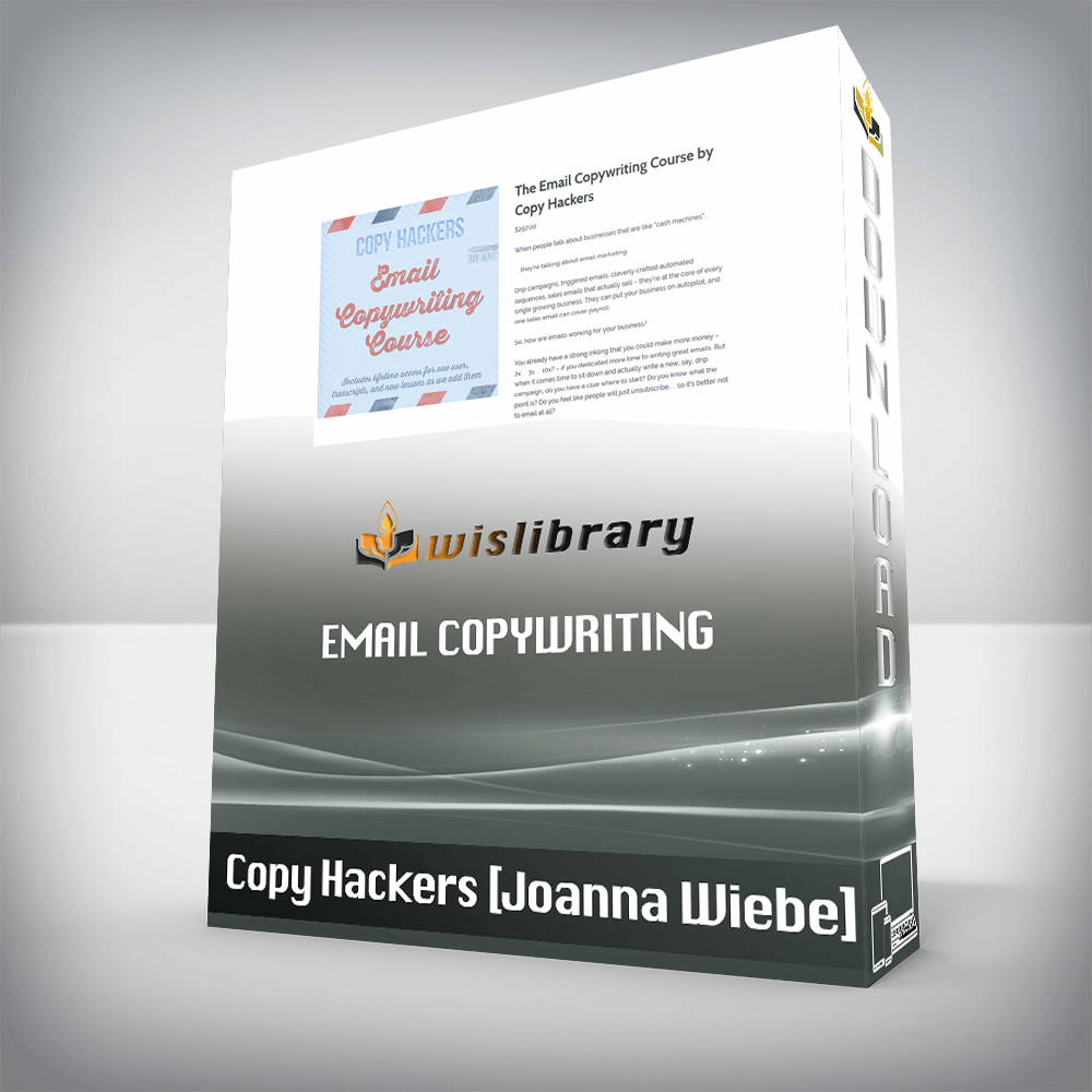 Copy Hackers [Joanna Wiebe] – Email Copywriting