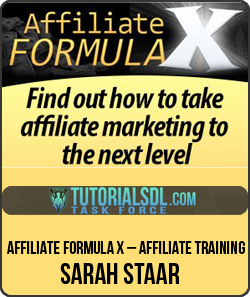 Sarah Staar – Affiliate Formula X – Affiliate Training