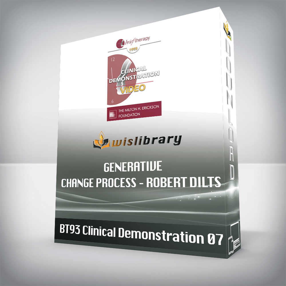 BT93 Clinical Demonstration 07 - Generative Change Process - Robert Dilts