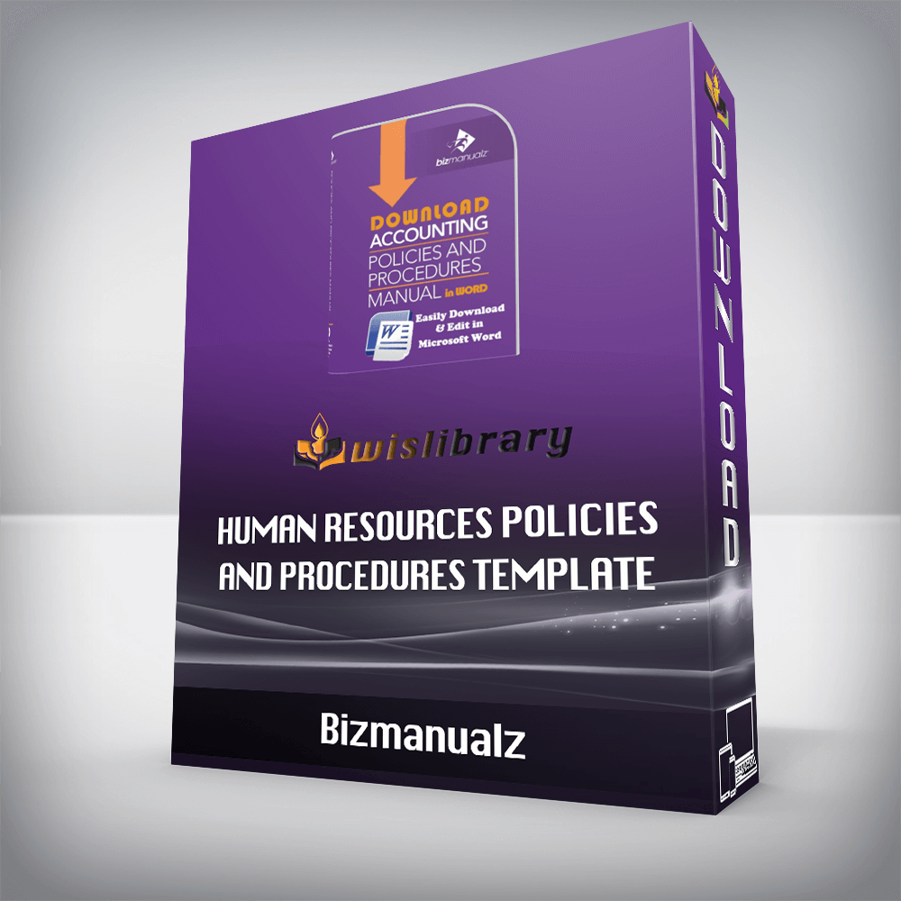 Bizmanualz Human Resources Policies And Procedures Template 8499