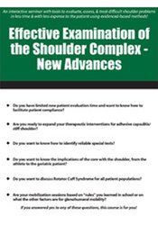 Joe Mullins - Effective Examination of the Shoulder Complex - New Advances