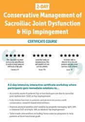 Kyndall Boyle - 2 DAY - Conservative Management of Sacroiliac Joint Dysfunction & Hip Impingement