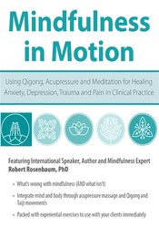 Robert Rosenbaum - Mindfulness in Motion - Using Qigong, Acupressure and Meditation for Healing Anxiety, Depression, Trauma and Pain in Clinical Practice