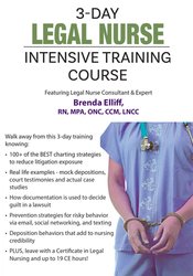 Brenda Elliff - 3 Day - Legal Nurse Intensive Training Course