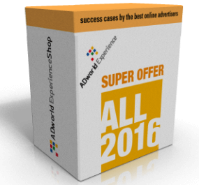 ADworld Experience 2016 – 20 AdWords Optimization Real Case Stories