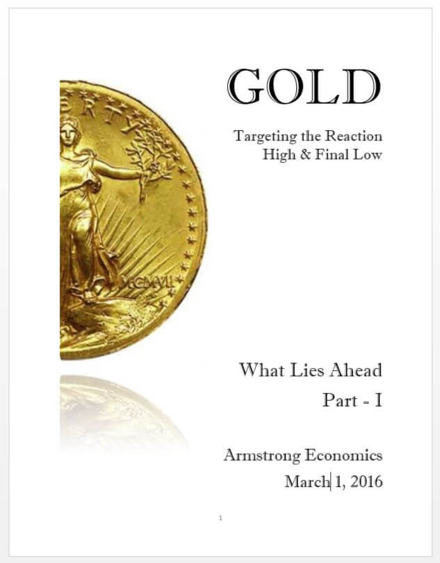 Download immediately Armstrongeconomics - The 2016 Gold Report I & II now