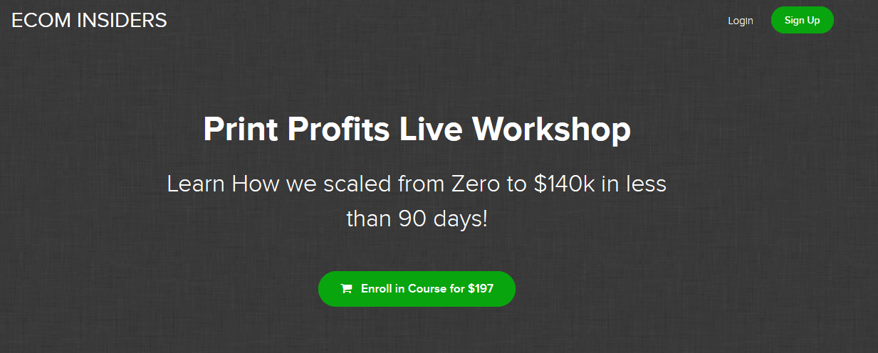 James Beattie - Print Profits Live Workshop