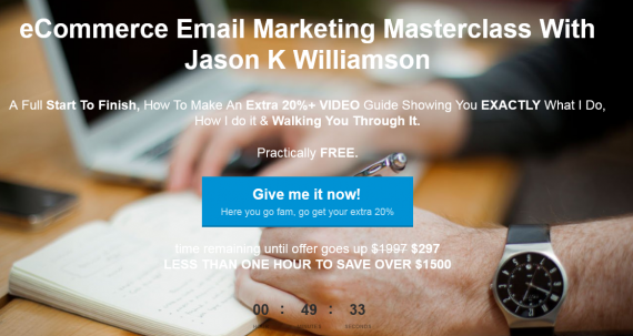 Jason K Williamson – eCom eMail Marketing Masterclass