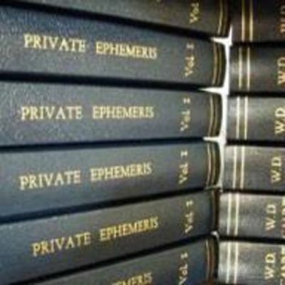 W.D. Gann's Private Ephemeris 1941-1950, $1444