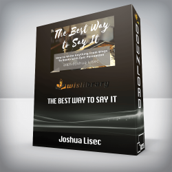 Joshua Lisec - The Best Way To Say It