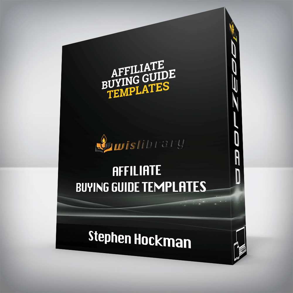 Stephen Hockman - Affiliate Buying Guide Templates