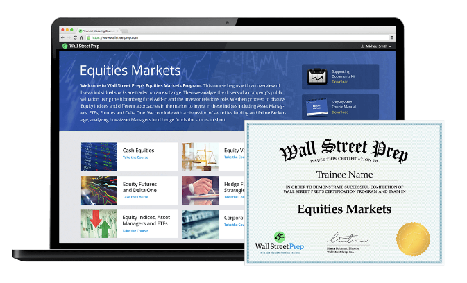 Eric Cheung - Wall Street Prep - Equities Markets Certification (EMC©)