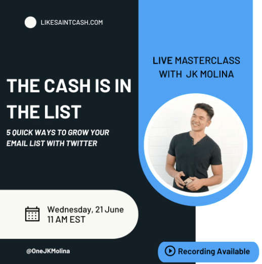 JK Molina - Likes & Cash Workshop