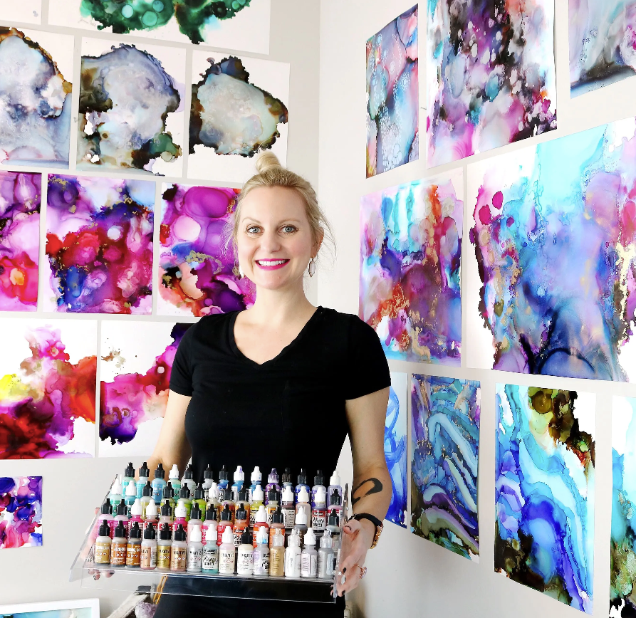 Jenna Webb Art - Meditative Painting eCourse - Online Soul Retreat - An Alcohol Ink Painting Course for All Levels