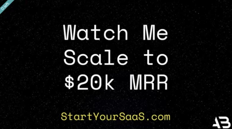 Alex Berman - Watch me build a SaaS to 20k MRR