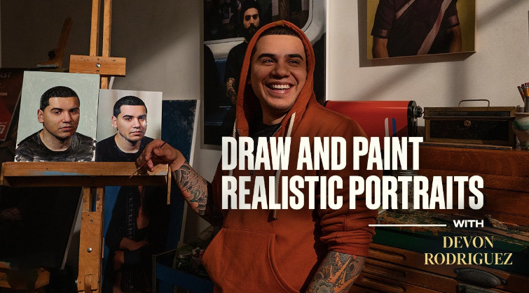 Devon Rodriguez - Masterclass - Draw and Paint Realistic Portraits