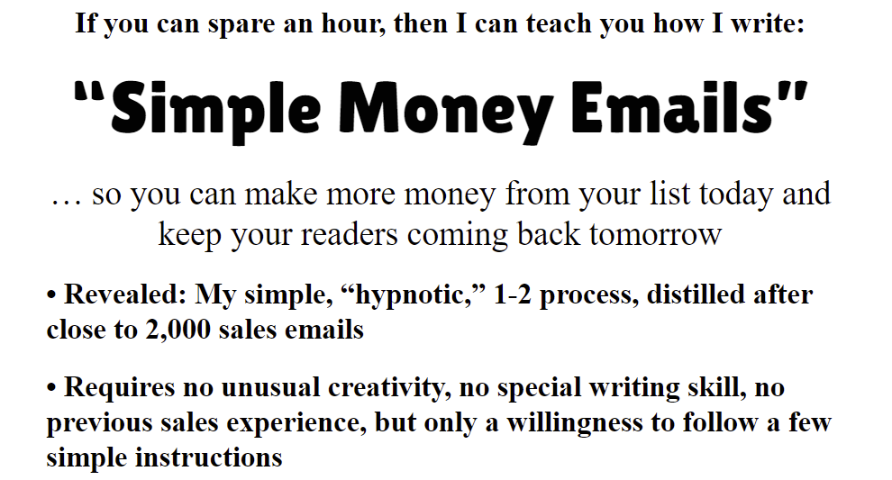 John Bejakovic - Simple Money Email