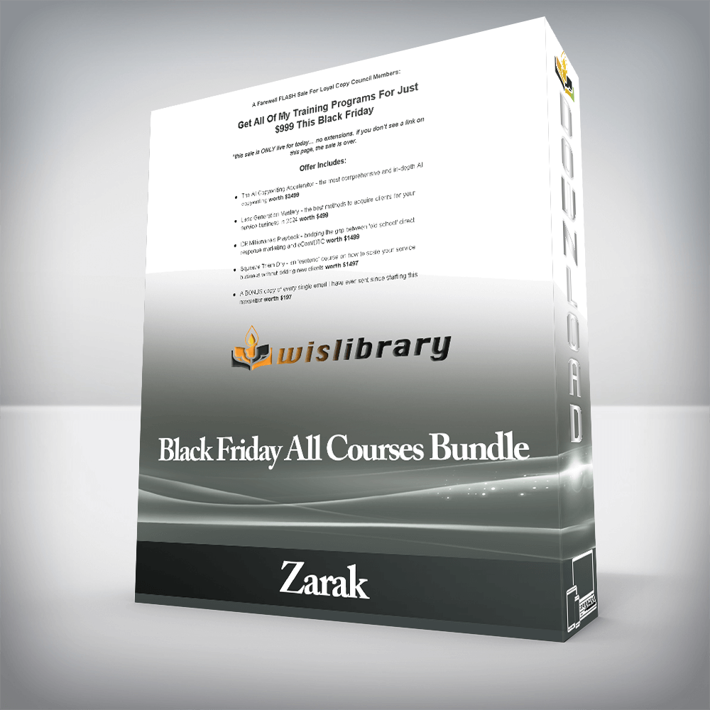 Zarak - Black Friday All Courses Bundle