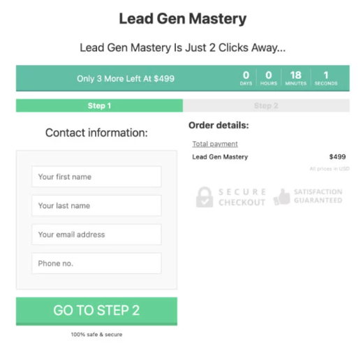 Zarak C - Lead Gen Mastery 2023