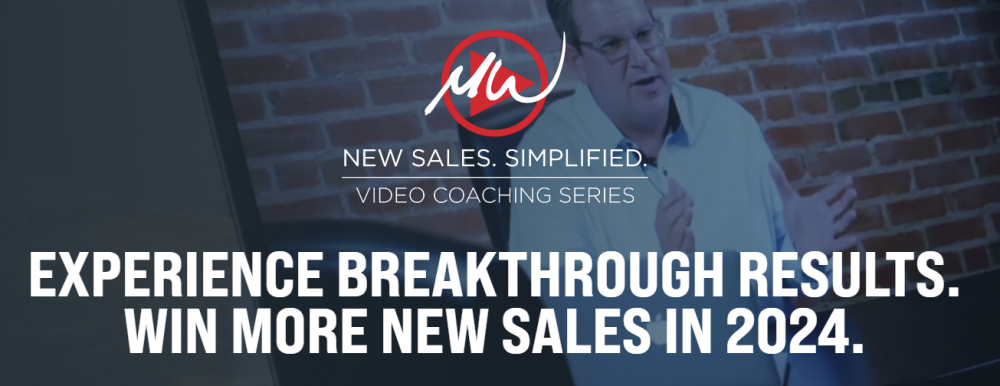 Mike Weinberg - New Sales. Simplified. Video Coaching Series