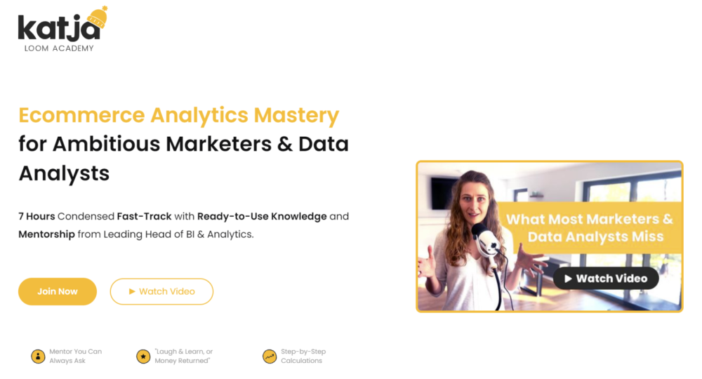 Katja Loom Academy - Ecommerce Analytics Mastery