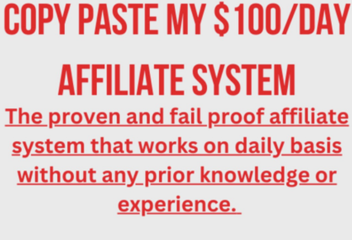 Tomblack - (NEW 2024) Copy Paste my $100/Day Affiliate System and Make Sales Daily