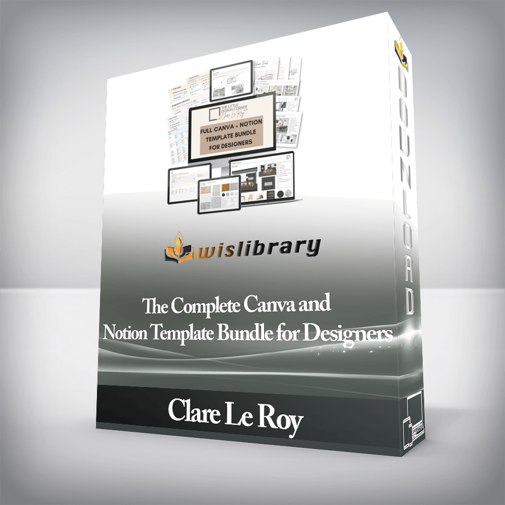 Clare Le Roy - The Complete Canva and Notion Template Bundle for Designers