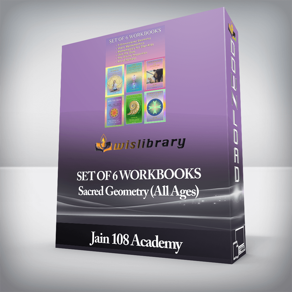 Jain 108 Academy - SET OF 6 WORKBOOKS - Sacred Geometry (All Ages)