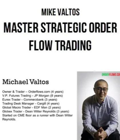 Mike ValTos - Master Strategic Order Flow Trading