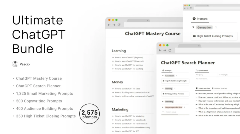 Pascio - Ultimate ChatGPT Bundle