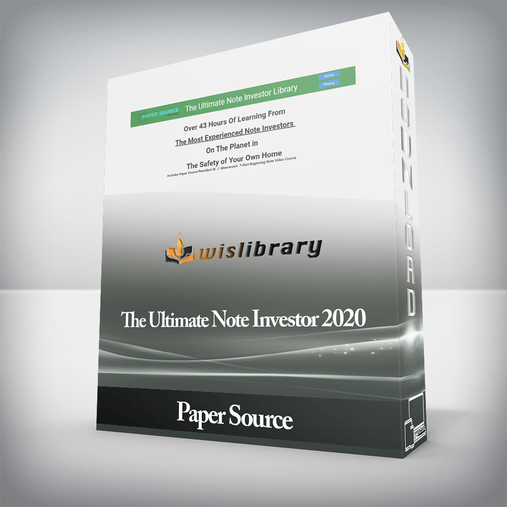 Paper Source - The Ultimate Note Investor 2020