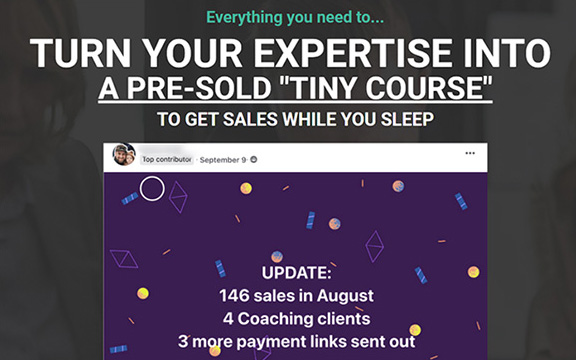 The TinyCourse Method + Upsell