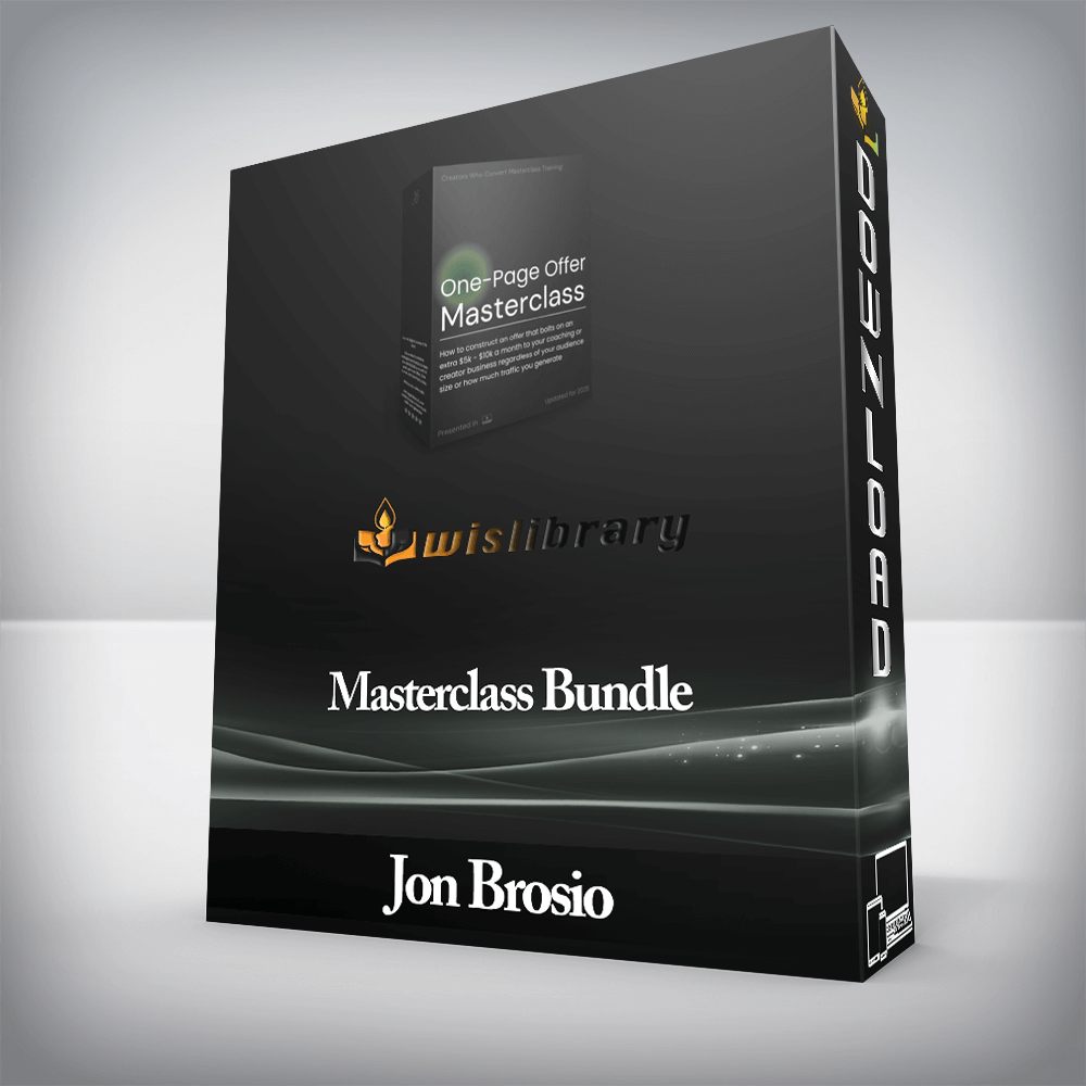 Jon Brosio - Masterclass Bundle