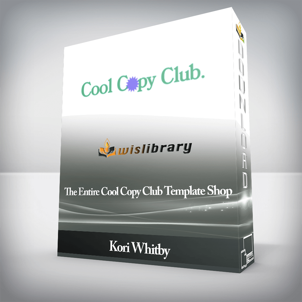 Kori Whitby - The Entire Cool Copy Club Template Shop