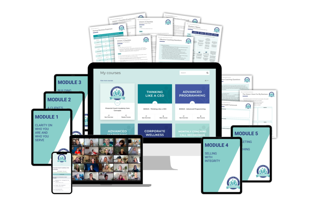 Kelsa Dickey 4 Specialty Toolkits included - Financial Coach Academy 2025