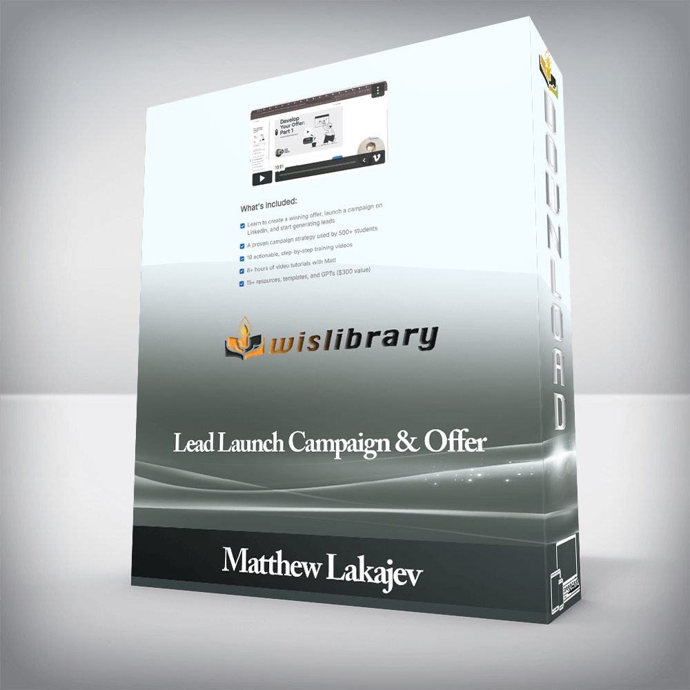Matthew Lakajev - Lead Launch Campaign & Offer