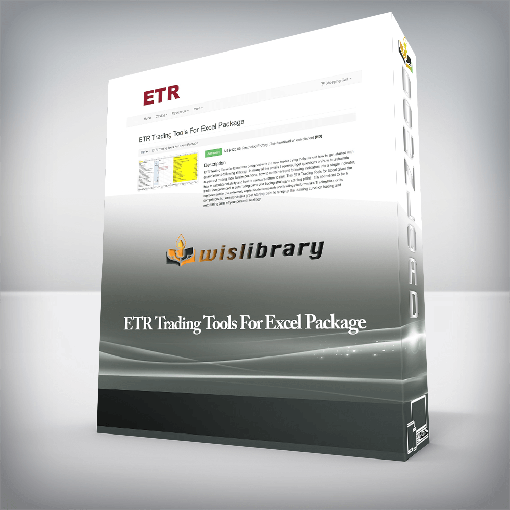 ETR Trading Tools For Excel Package