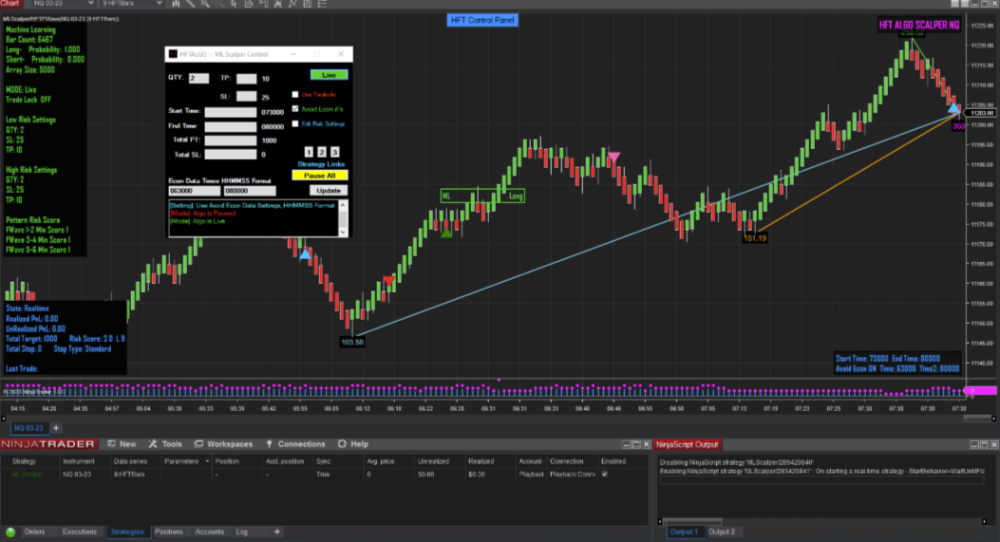 HFT Algo - ML Scalper NT8