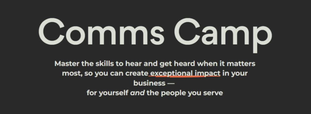 Kirsty Fanton - Comms Camp DIY