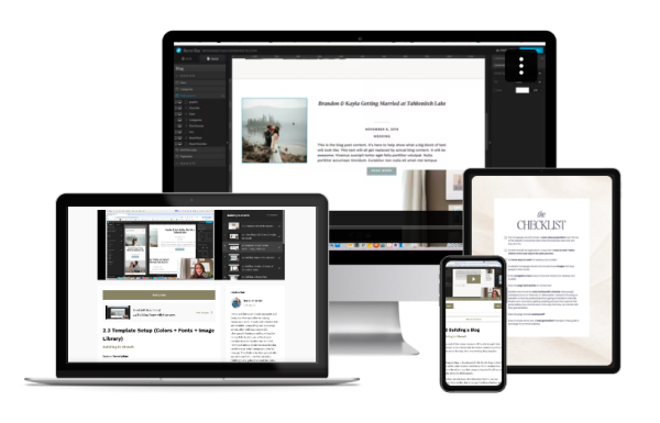 Davey and Krista - Design + Sell Showit Website Templates