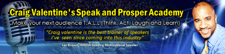 Craig Valentine - Speak And Prosper Academy