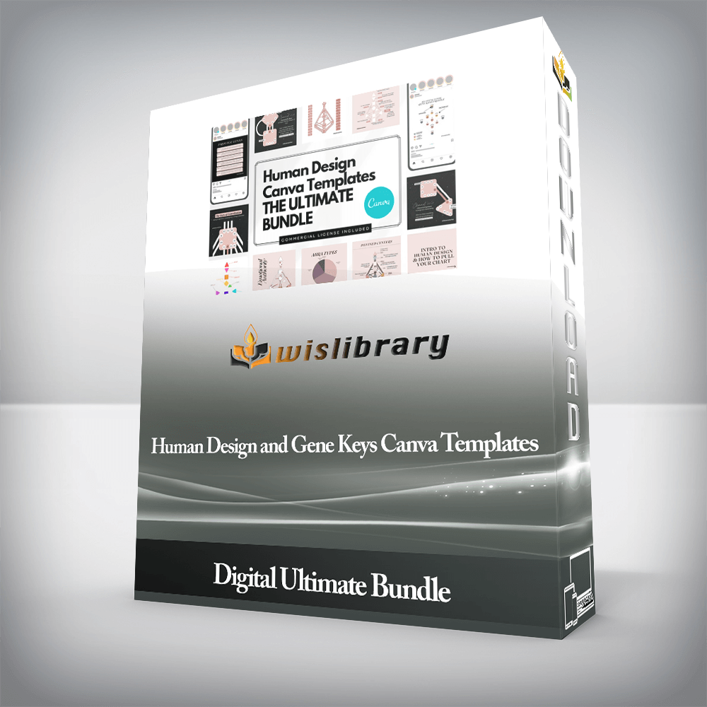 Digital Ultimate Bundle - Human Design and Gene Keys Canva Templates