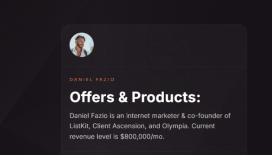 Daniel Fazio (Cold Email Wizard) - The AI Business Challenge