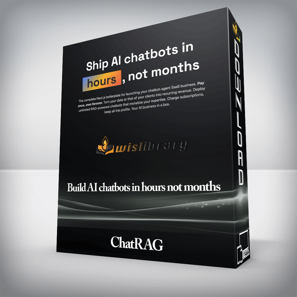 Build AI chatbots in hours not months - ChatRAG
