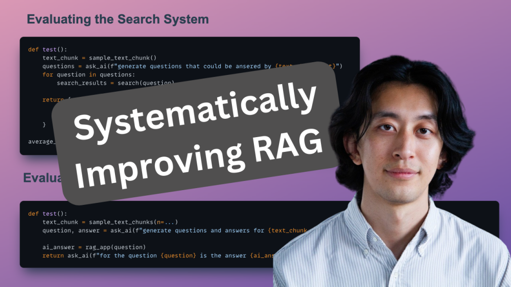 Jason Liu - Systematically Improving RAG Applications