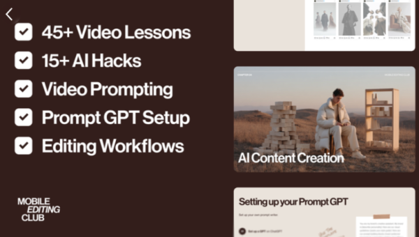 Mobile Editing Club - Branded AI Editing Course